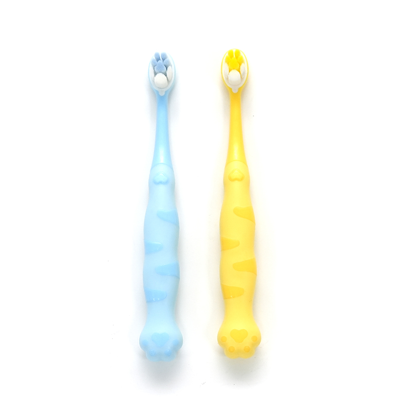 PP/TPE Cat-Claw Stijl Handvat Ultrafijne Zachte PBT Haren Mini Kinderen Diepe Reiniging Elegante Kleur Tandenborstel